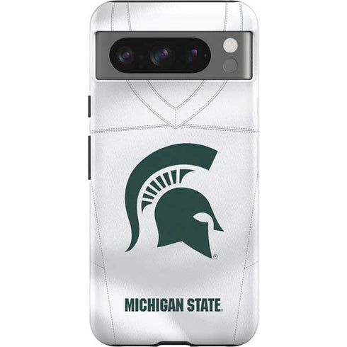Michigan State University White Jersey Pixel Cases